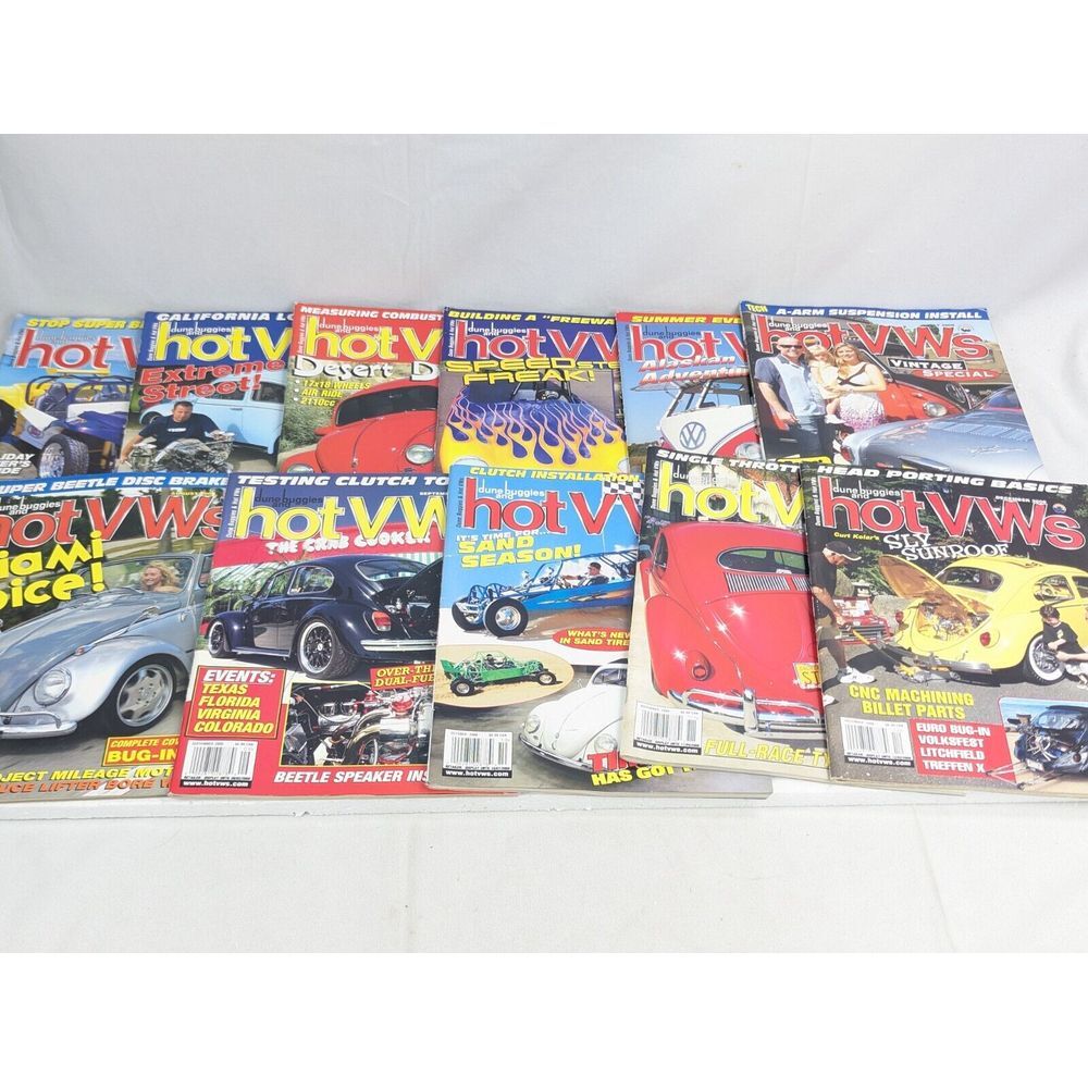 Dune Buggies &‎ Hot VWs Magazine 2008 Lot Set Of 11